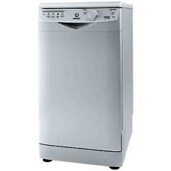 Indesit DSR15B Freestanding Slimline Dishwasher, White